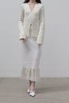 SWAYING/KNIT Cloud Skirt SW212XZ08 White PS33